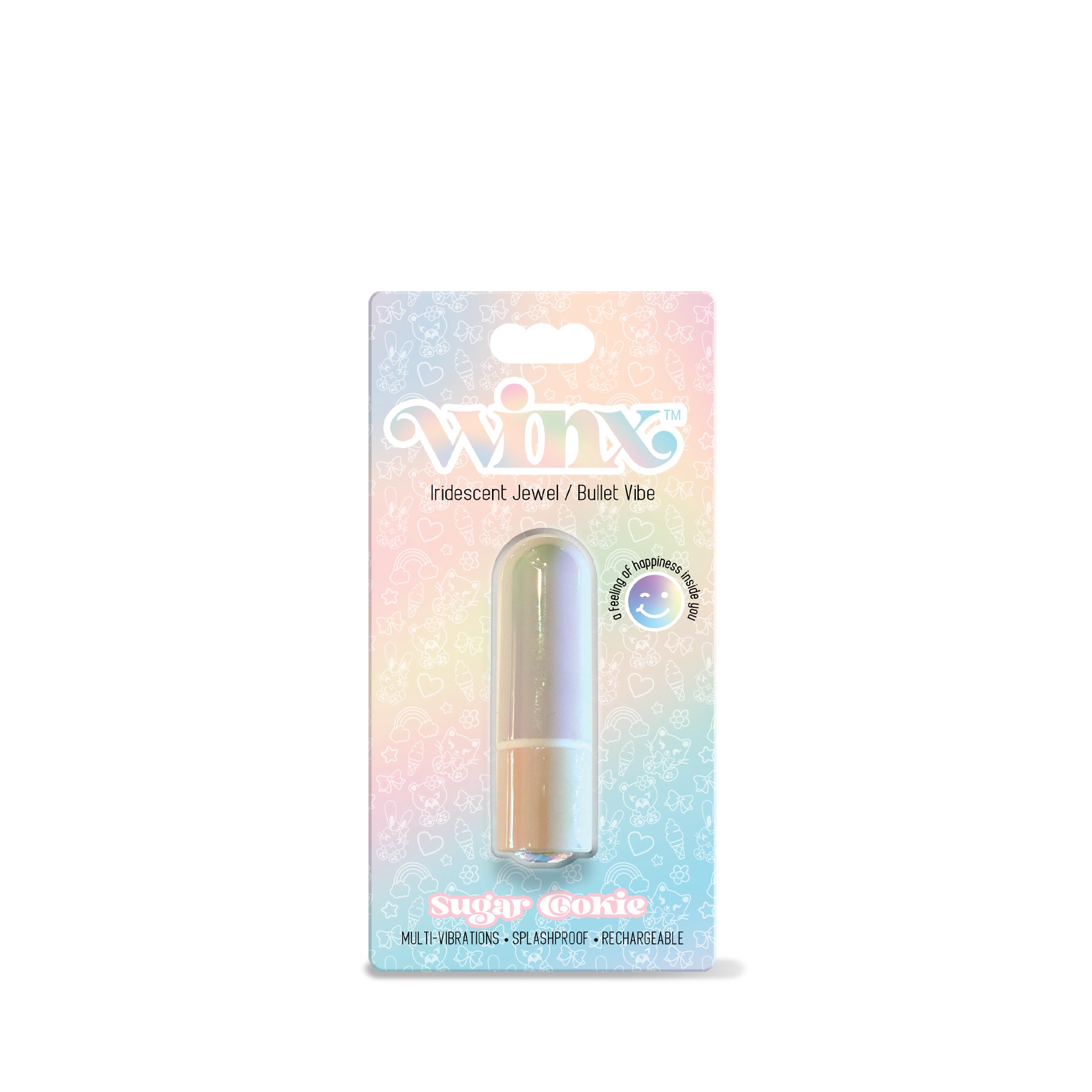 WINX Sugar Cookie Bullet Vibrator with Gemstone Global Novelties LLC WINX Sugar Cookie Bullet Vibrator with Gemstone Global Novelties LLC