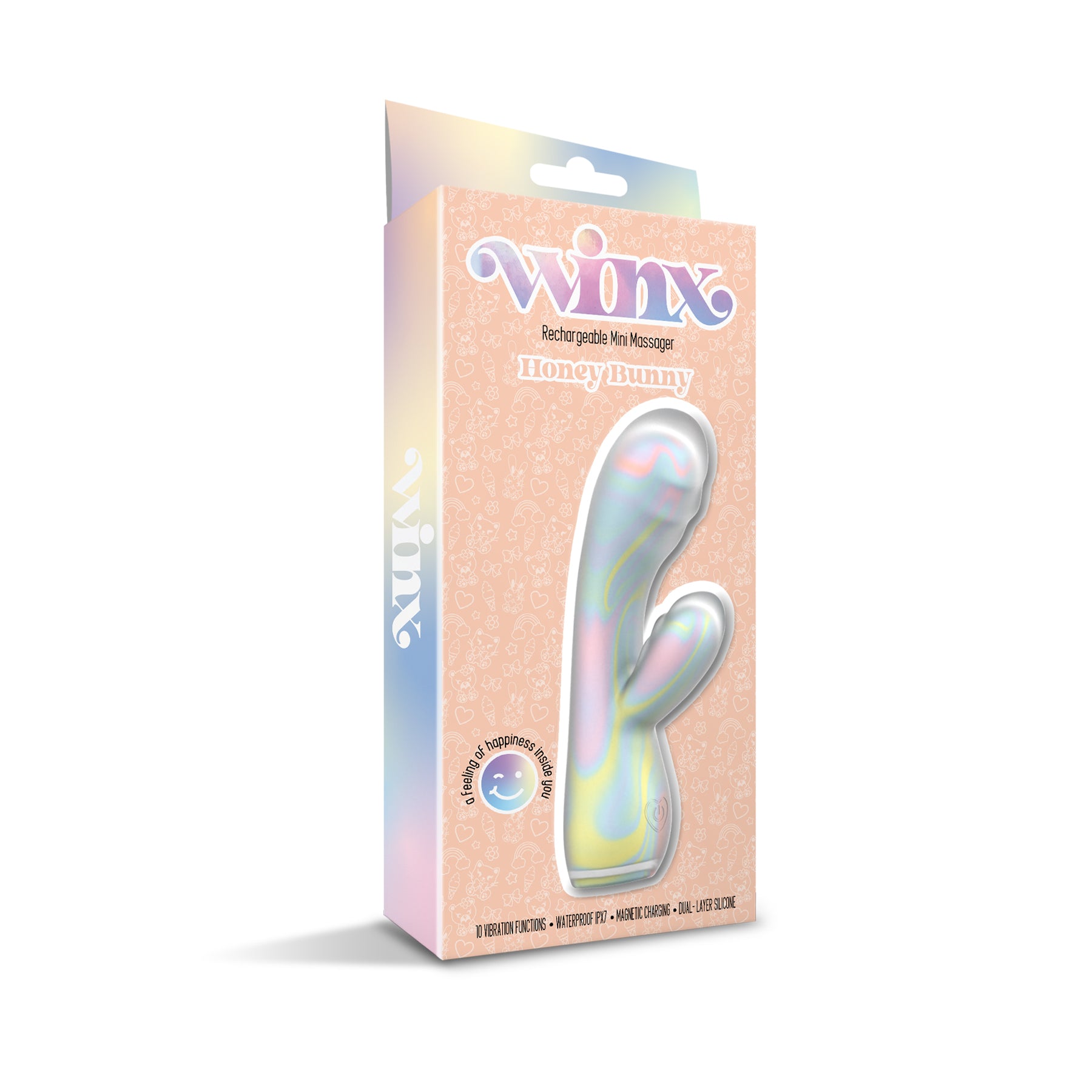WINX Honey Bunny Squishy Silicone Vibrator Global Novelties LLC WINX Honey Bunny Squishy Silicone Vibrator Global Novelties LLC
