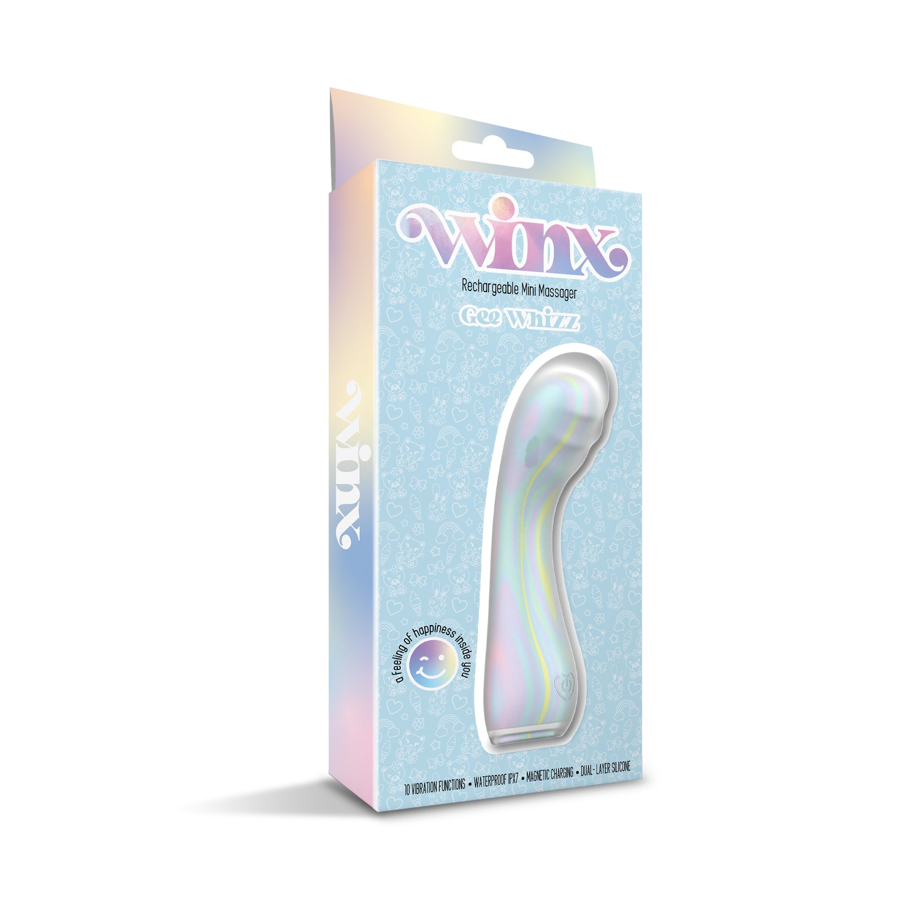 WINX Gee Whiz Squishy Silicone Vibrator Global Novelties LLC WINX Gee Whiz Squishy Silicone Vibrator Global Novelties LLC
