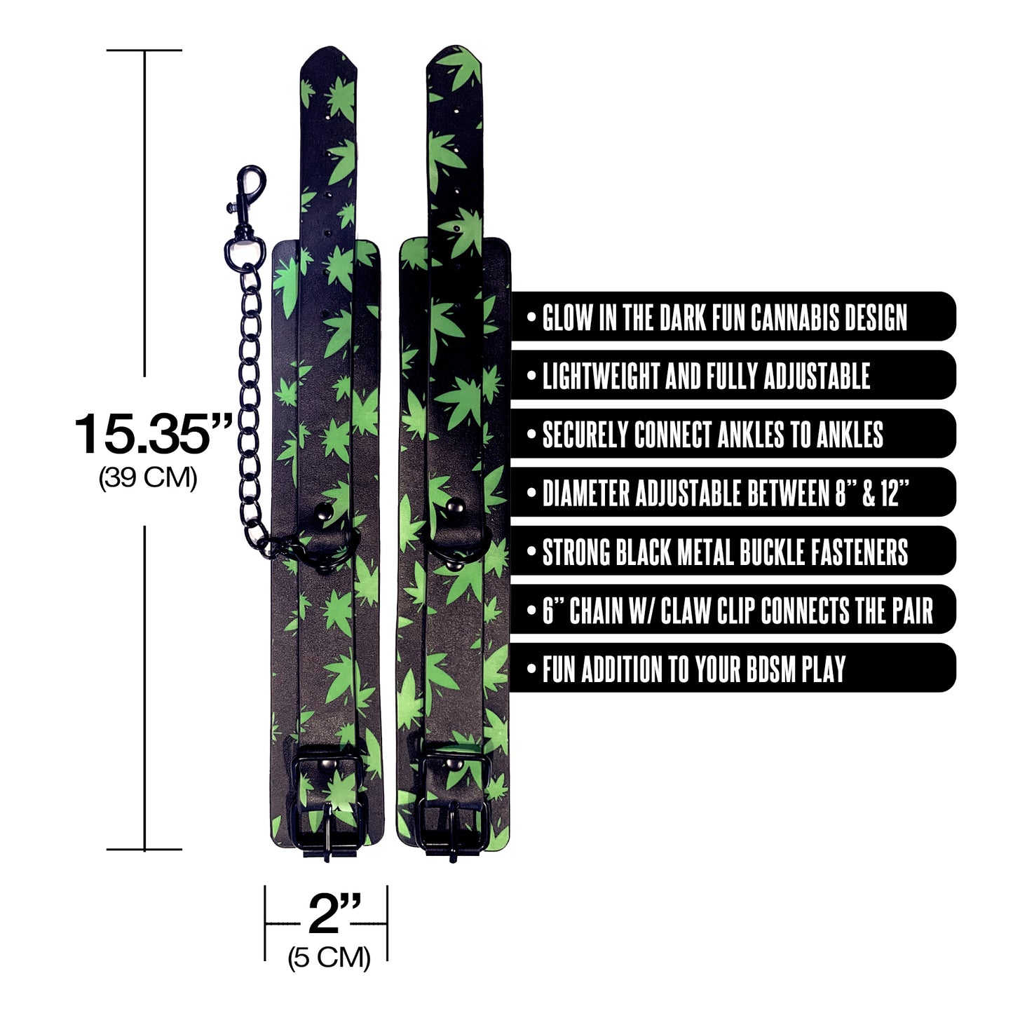 Stoner Vibes, Chronic Collection, Glow in the Dark Ankle Cuffs