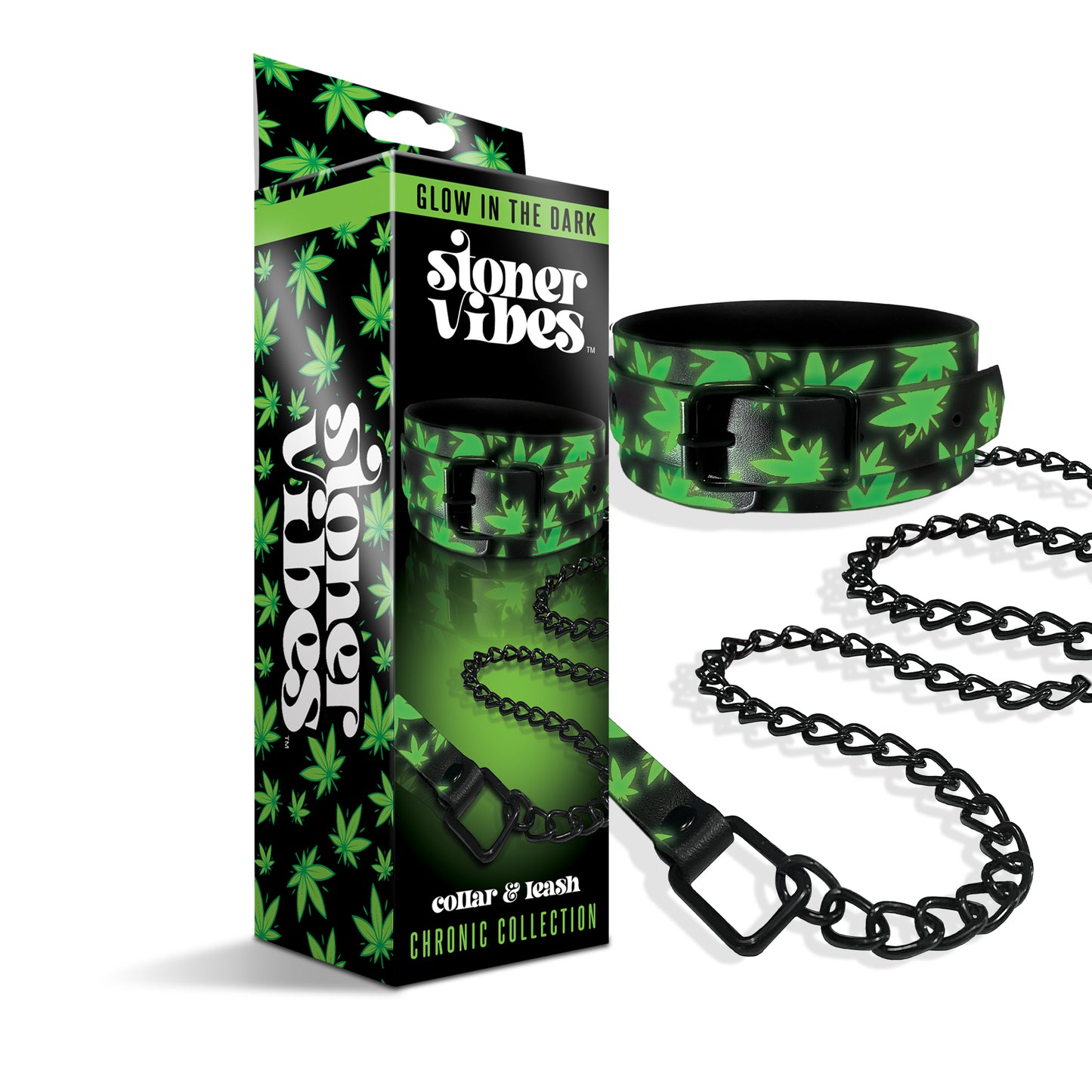 Stoner Vibes, Chronic Collection, Glow In The Dark, Collar & Leash