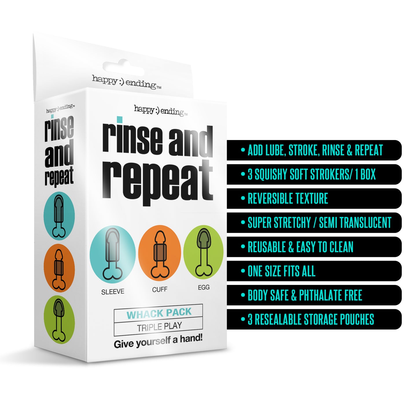 Happy Ending Rinse And Repeat Whack Pack Triple Play