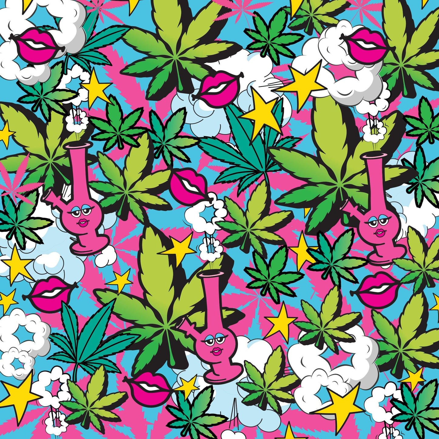 Prints Charming Buzzed Higher Power Rechargeable Bullet, Stoner Chick w/storage bag - The Happy Ending Shop