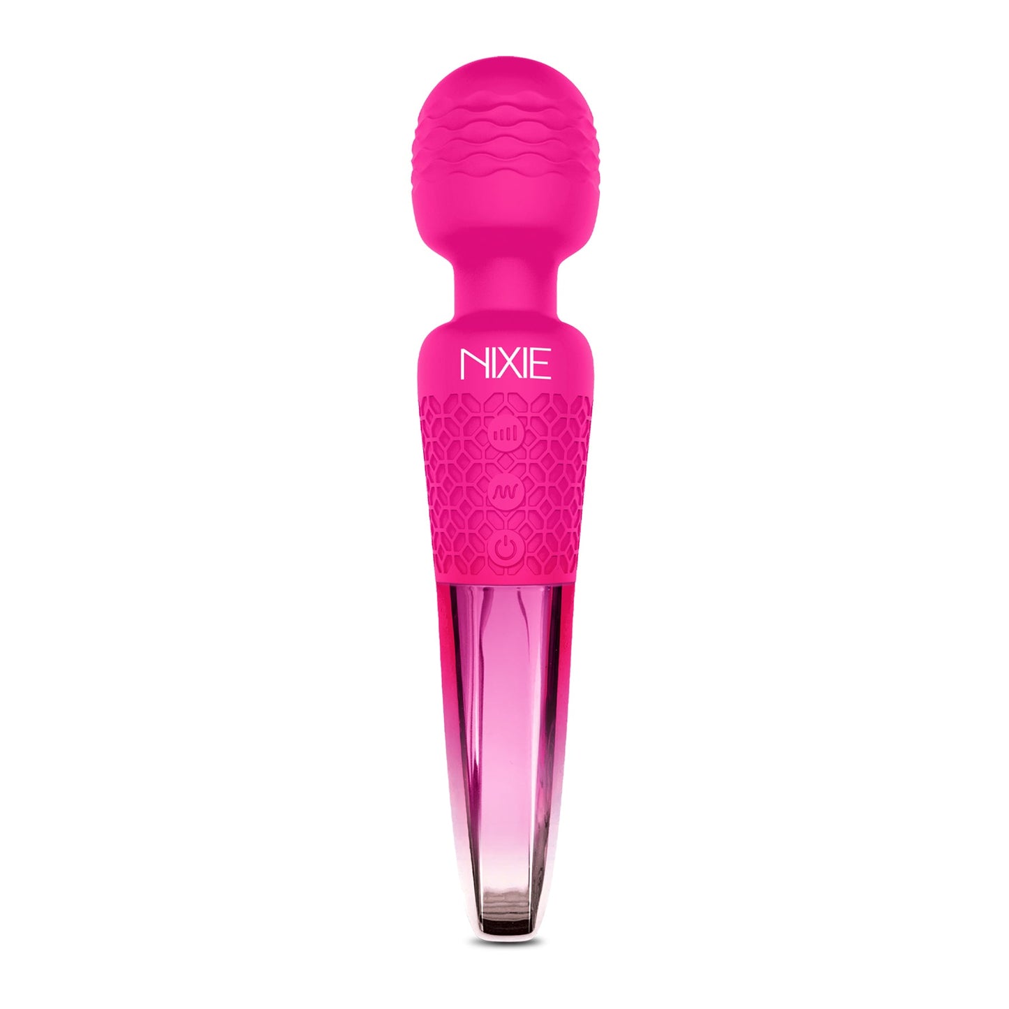 Nixie Rechargeable Wand Massager, Pink Ombre Metallic - THES