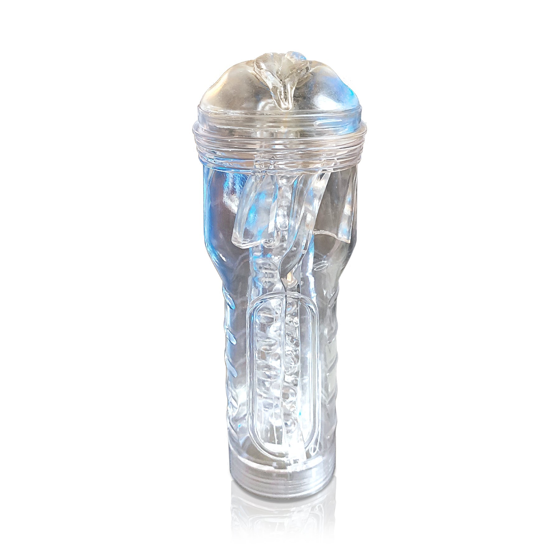 MSTR B8 In the Clear Pussy Stroker, Squeeze Box Canister - THES