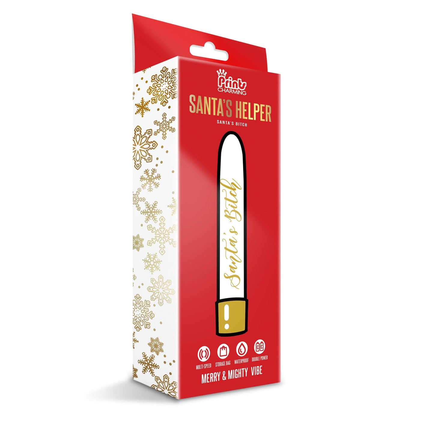 Prints Charming Santa's Helper Merry & Mighty Vibe, Santa's Bitch w/storage bag - The Happy Ending Shop