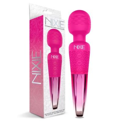 Nixie Rechargeable Wand Massager, Pink Ombre Metallic - THES