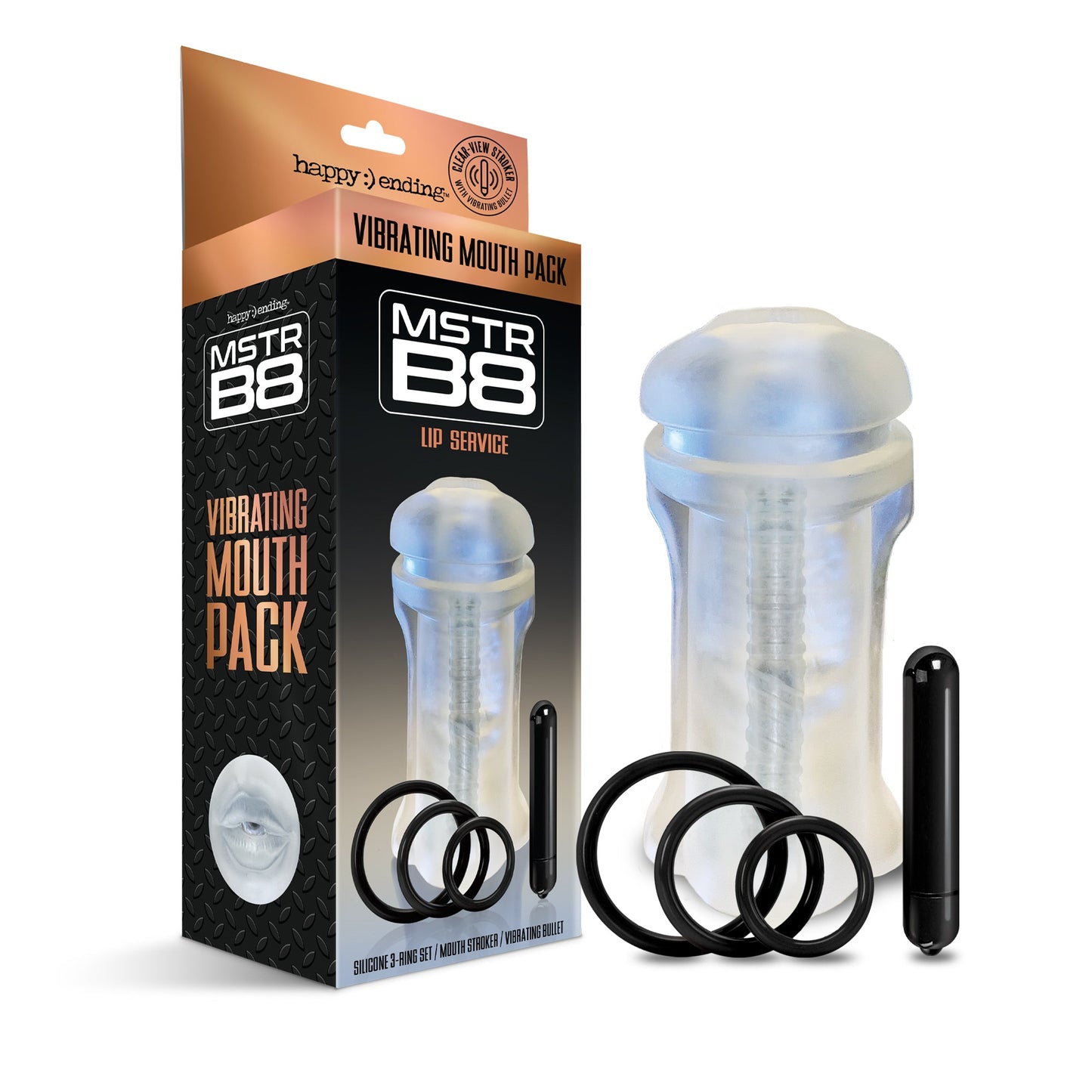 MSTR B8 Vibrating Oral Pack, Lip Service, Five PC Kit - THES