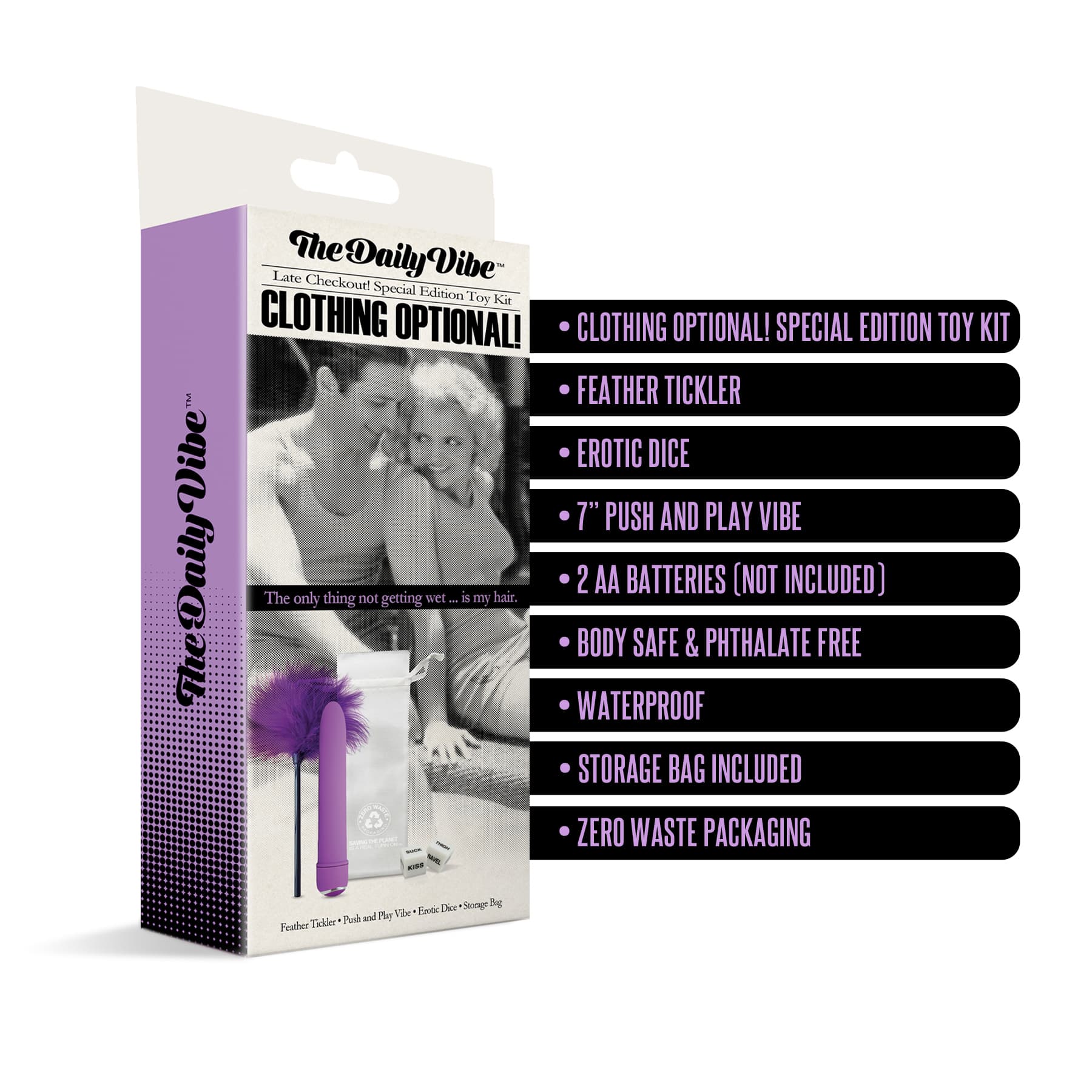 The Daily Vibe Special Edition Kit, Clothing Optional w/storage bag